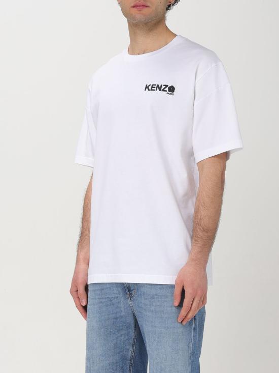 25FW 겐조 반팔 티셔츠 FF55TS4894SG 01 White - KENZO