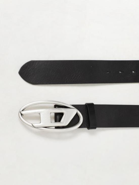 25FW 디젤 B-1DR 레더 벨트 D 버클  X08516PR666 T8013 Black - DIESEL