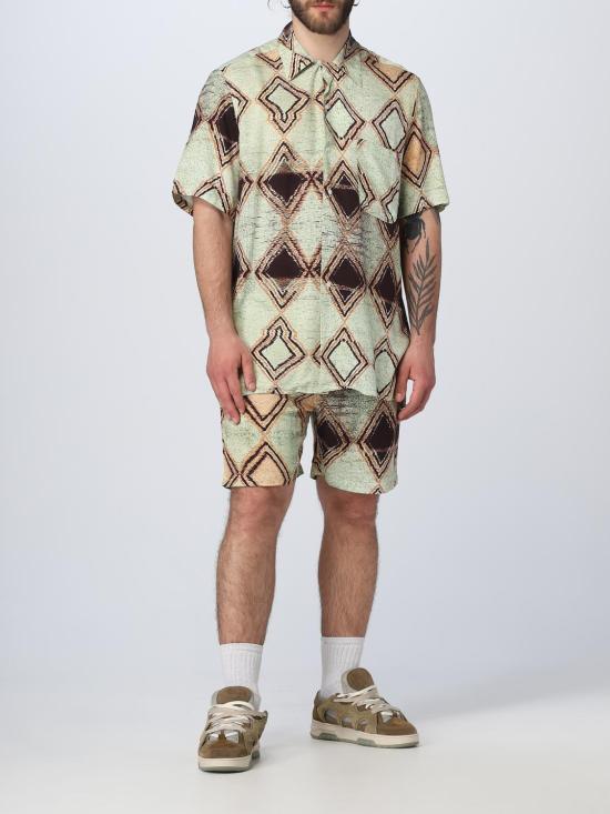  파울라 반팔 셔츠 09DP60060000701 LIGHT GREEN PINK Green - PAURA