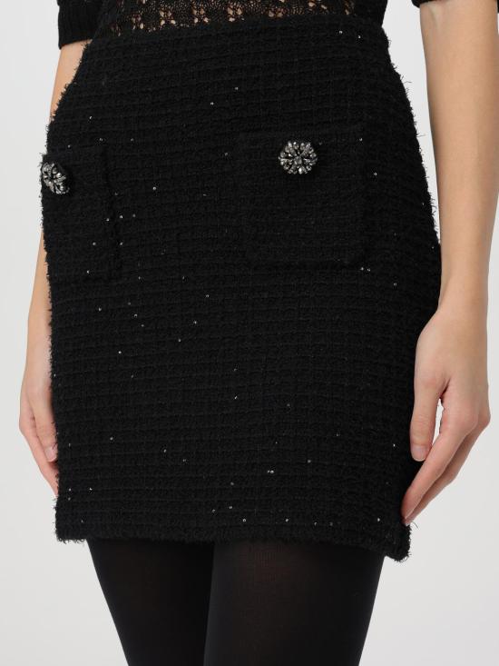 24FW 셀프 포트레이트 숏 스커트 SC24007SKB BLACK Black - SELF PORTRAIT