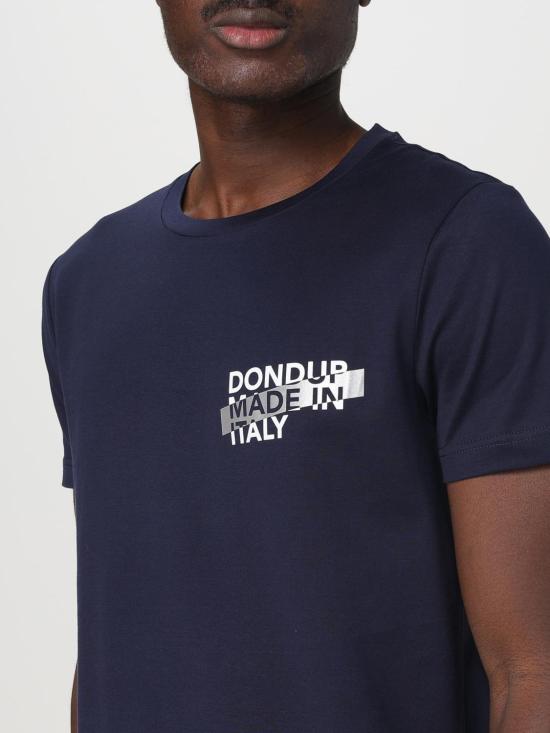 25FW 돈답 반팔 티셔츠 US198JF0271UIU9 890 Blue - DONDUP