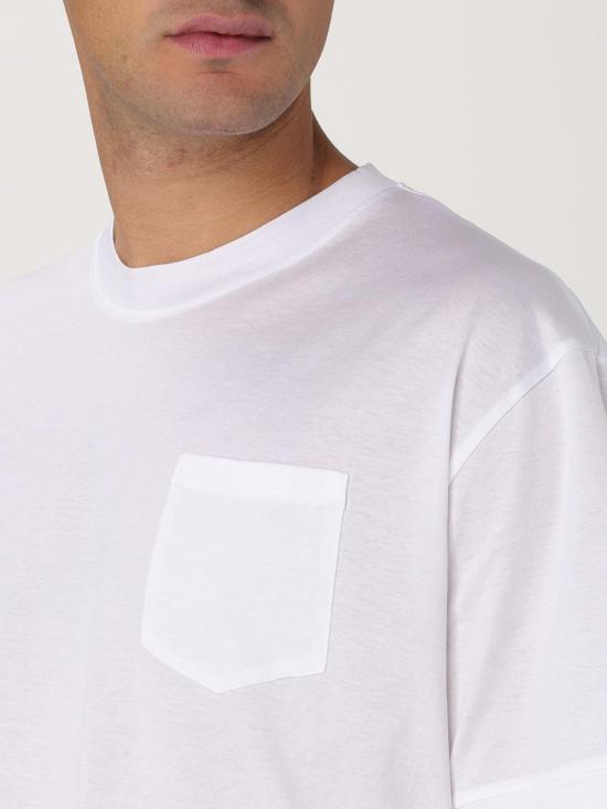 25FW 파올로페코라 반팔 티셔츠 F0814054 1101 White - PAOLO PECORA