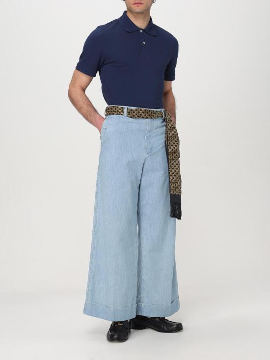 25SS 발렌티노 가라바니 폴로 티셔츠 6V3MH03UAQ7 D51 Blue - VALENTINO GARAVANI