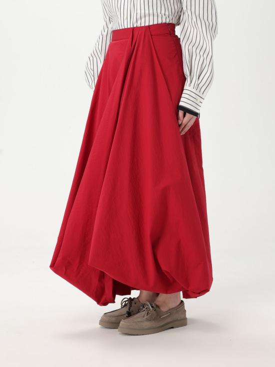 25SS 브루넬로 쿠치넬리 롱 스커트 M0F79G3812 C3118 Red - BRUNELLO CUCINELLI