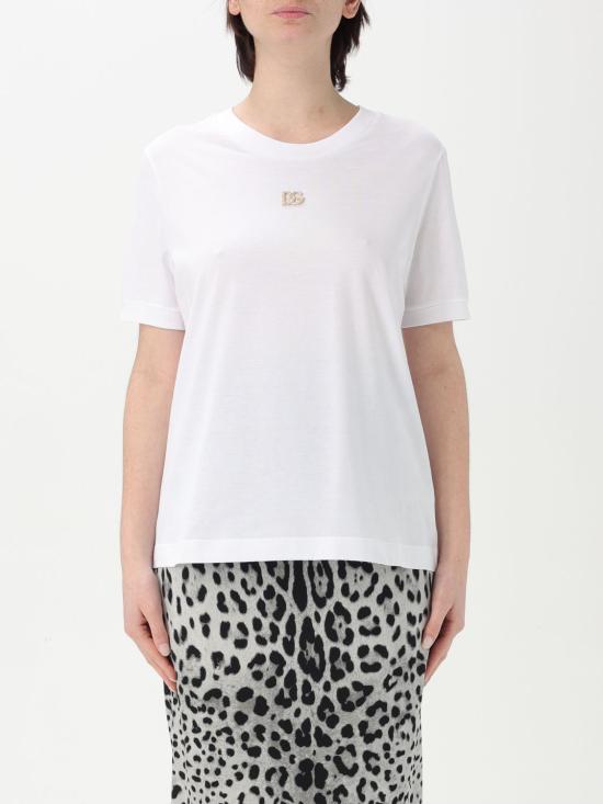 25FW 돌체앤가바나 반팔 티셔츠 F8N08ZGDCWQ W0800 White