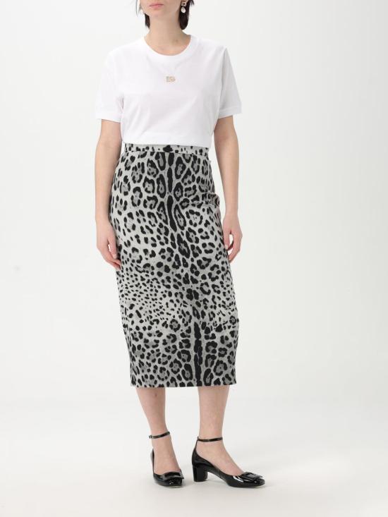 25FW 돌체앤가바나 반팔 티셔츠 F8N08ZGDCWQ W0800 White - DOLCE & GABBANA