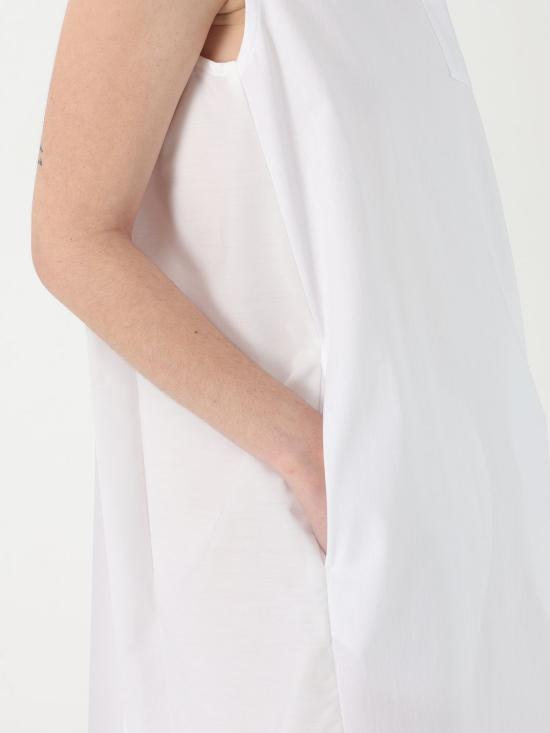 25FW 사카이 숏 원피스 2507768 101 White - SACAI