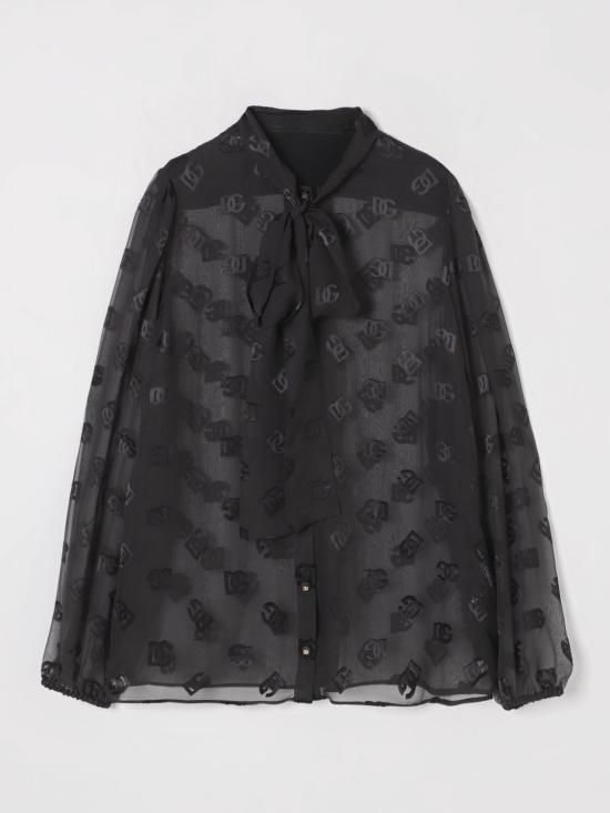 25SS 돌체앤가바나 블라우스 F5Q44TFJTBR N0000 Black - DOLCE & GABBANA