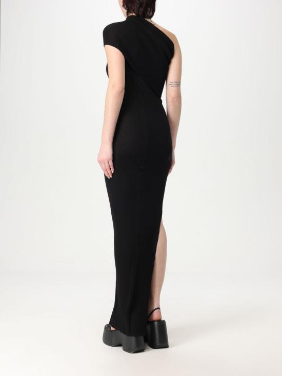 25FW 릭 오웬스 롱 원피스 RP01E7627RIBM 09 Black - RICK OWENS