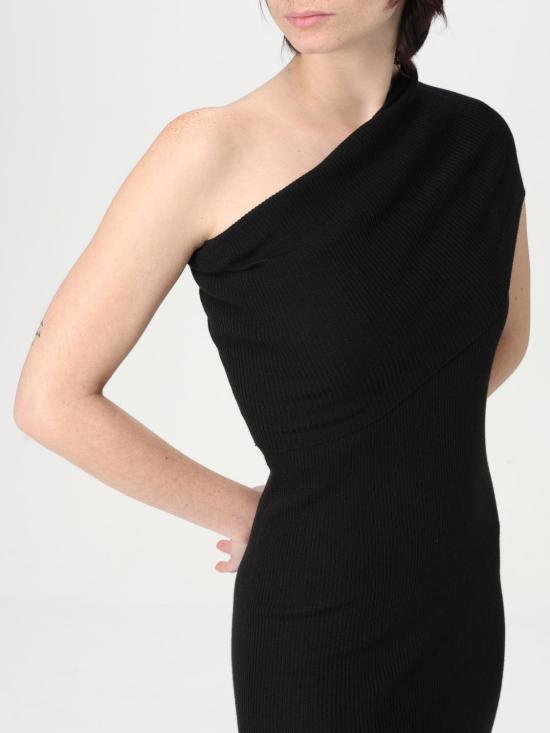 25FW 릭 오웬스 롱 원피스 RP01E7627RIBM 09 Black - RICK OWENS