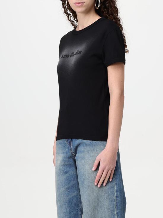 25SS 아크네 스튜디오 반팔 티셔츠 AL0457 BM0 Black - ACNE STUDIOS