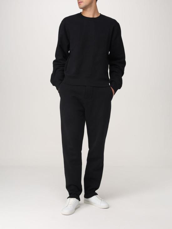 25FW 생로랑 CASSANDRE, 캐산드르 크루넥 스웨트셔츠 820127Y36SW 1000 Black - SAINT LAURENT