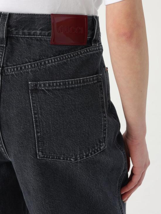 25FW 구찌 와이드 레그 데님  812268XDCOA 1000 Black - GUCCI