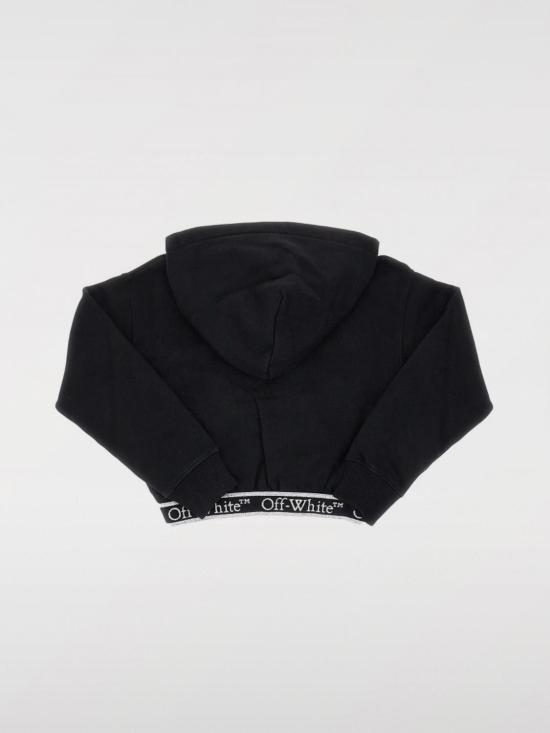 25SS [키즈] 오프화이트 티셔츠 OGBB005C99FLE003 1001 Black - OFF WHITE