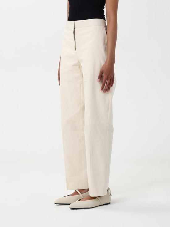 25FW 질샌더 팬츠 J01KA0181J45286 740 White - JIL SANDER