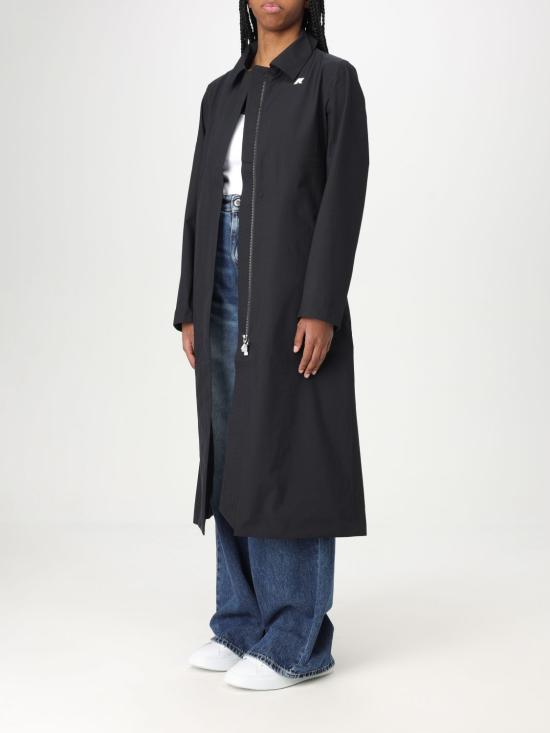 25FW 까웨 트렌치 코트 K61337W USY Black - K-WAY