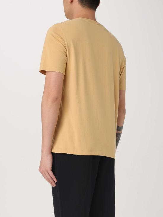 25FW 메종키츠네 칠랙스 폭스 패치 레귤러 티셔츠 LM00110KJ0008 0116 Yellow - MAISON KITSUNE