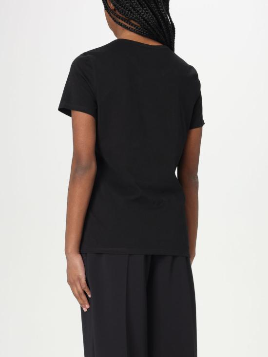 25FW 엘리자베타프랜치 반팔 티셔츠 MA029 110 Black - ELISABETTA FRANCHI