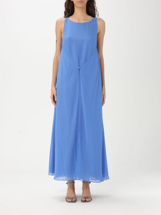 25SS 엠포리오 아르마니 롱 원피스 EW000843AF10209 U9323 Gnawed Blue