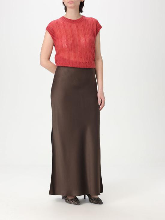 25SS 브루넬로 쿠치넬리 롱 스커트 M0H38G3396 C2925 Dark - BRUNELLO CUCINELLI