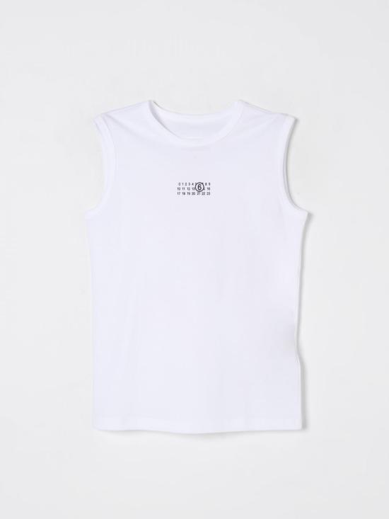 25FW [키즈] MM6 메종마르지엘라 티셔츠 M60575MM009 M6100 White