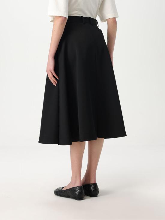 25SS 보테가베네타 미디 스커트 812334V4C20 1000 Black - BOTTEGA VENETA