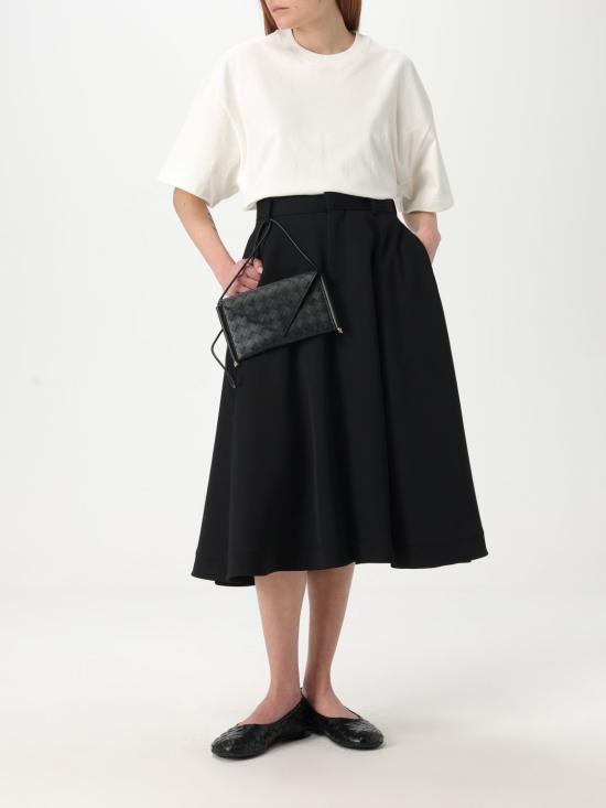 25SS 보테가베네타 미디 스커트 812334V4C20 1000 Black - BOTTEGA VENETA