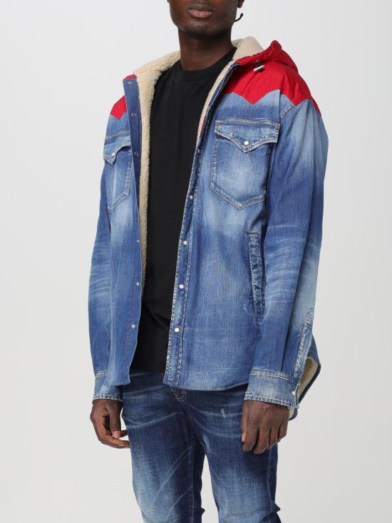 24FW 디스퀘어드2 데님 자켓 S74DM0854S30341 470 Denim - DSQUARED2