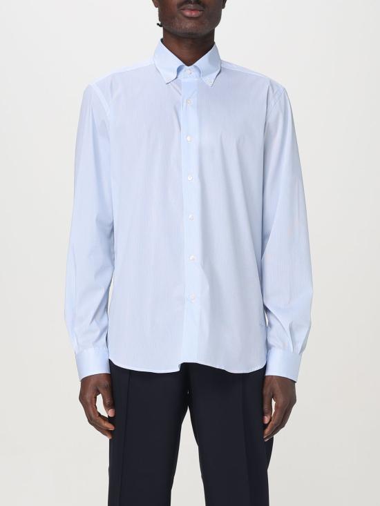 25FW 페이 긴팔 셔츠 NCMA150258SXAF U601 Gnawed Blue