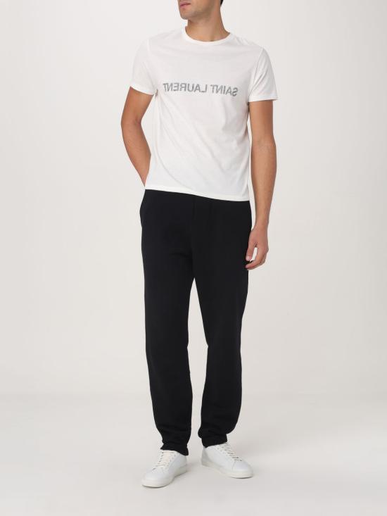 25FW 생로랑 리버스 티셔츠 663278Y37AW 9744 White - SAINT LAURENT