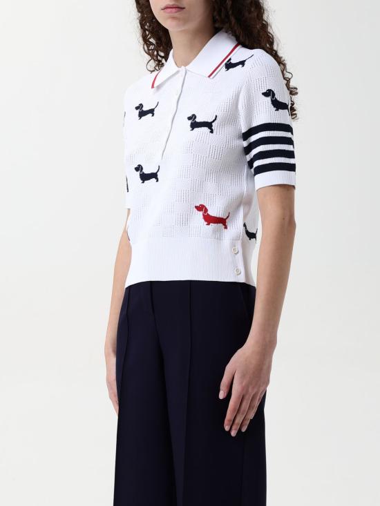 25SS 톰브라운 반팔 티셔츠 FKP115BY5502 100 White - THOM BROWNE