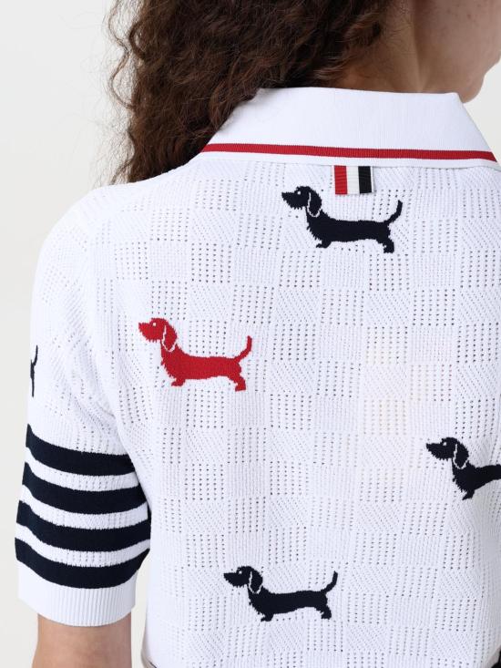 25SS 톰브라운 반팔 티셔츠 FKP115BY5502 100 White - THOM BROWNE