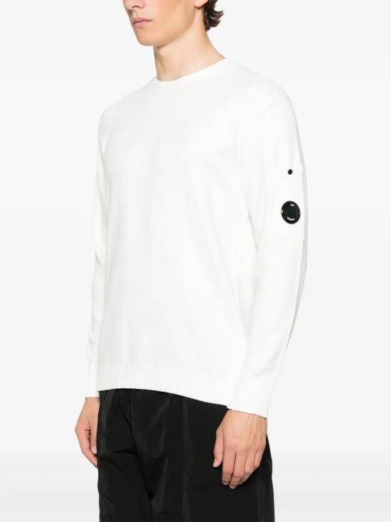  씨피 컴퍼니 긴팔 티셔츠 18CMKN068A005687G white - C.P. COMPANY