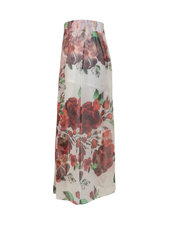 25SS 돌체앤가바나 미디 스커트 F4BBOTIS1Y6 HA5PD WHITE - DOLCE & GABBANA