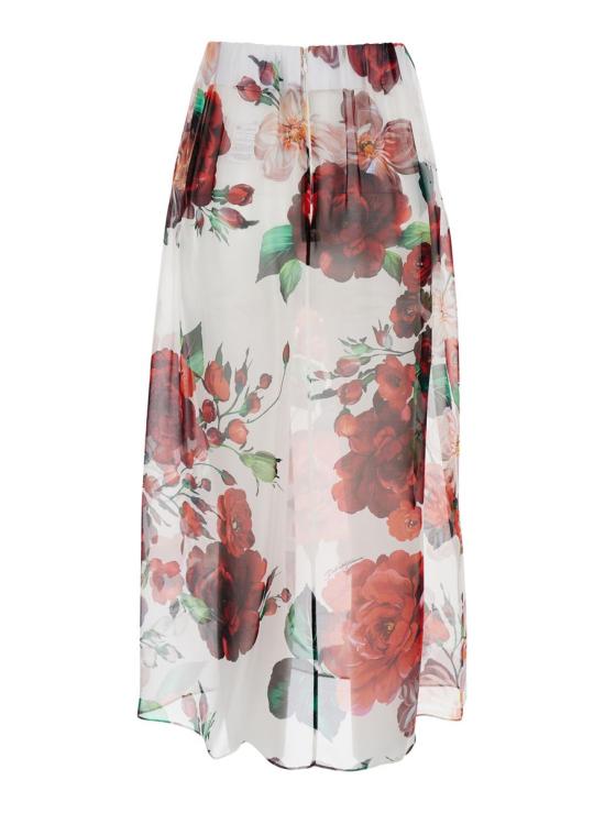 25SS 돌체앤가바나 미디 스커트 F4BBOTIS1Y6 HA5PD WHITE - DOLCE & GABBANA