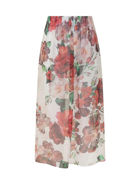 25SS 돌체앤가바나 미디 스커트 F4BBOTIS1Y6 HA5PD WHITE