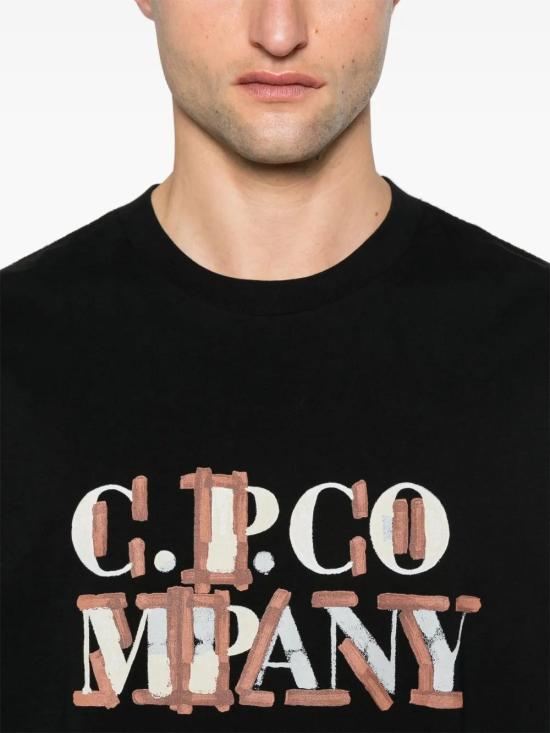  씨피 컴퍼니 반팔 티셔츠 18CMTS145A006586W black - C.P. COMPANY