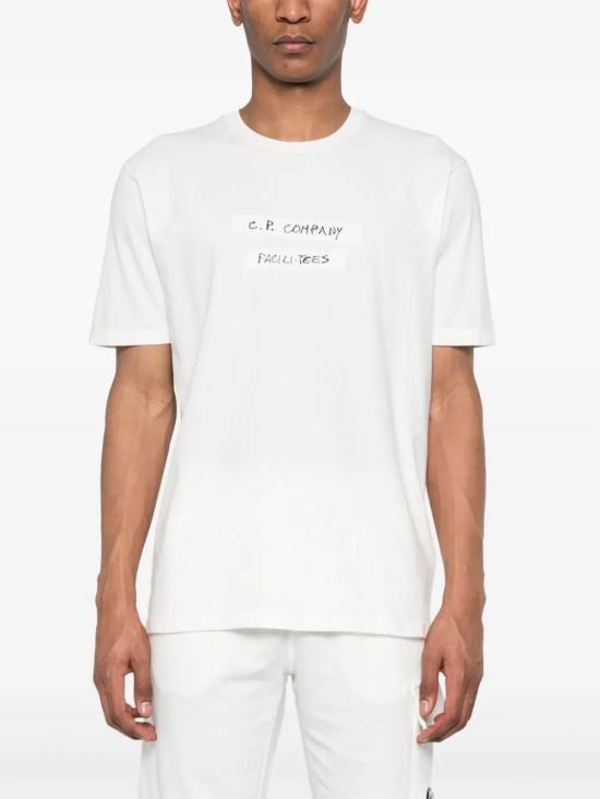  씨피 컴퍼니 반팔 티셔츠 16CMTS289A005431G white - C.P. COMPANY