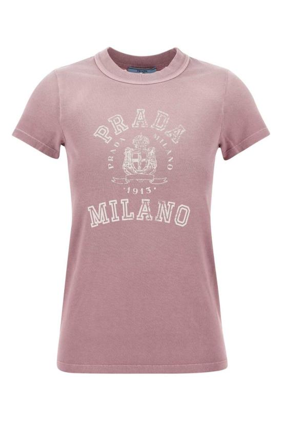 25SS 프라다 반팔 티셔츠 3557BSOOO16XS F0203 PINK