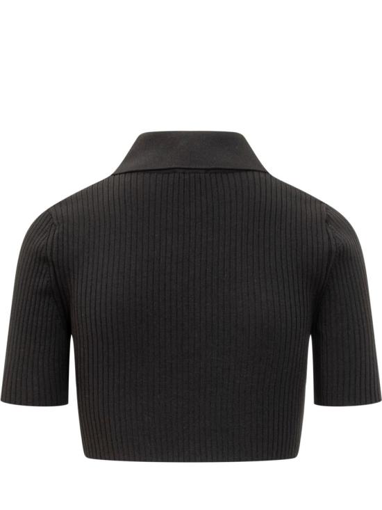 25SS 쿠레쥬 폴로 티셔츠 125MPO046FI0001 9999 Black - COURREGES