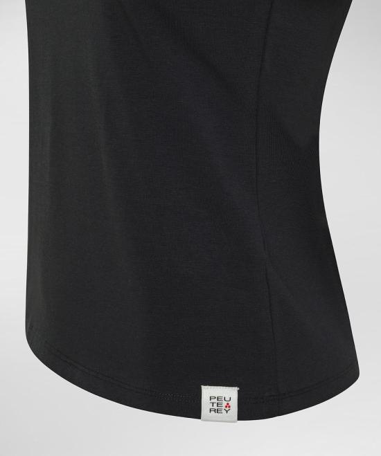 25SS 페트레이 반팔 티셔츠 PED5342 99012244 NER Black - PEUTEREY