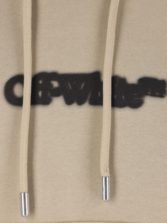 25SS 오프화이트 후드 티셔츠 OMBB085S25FLE00I6110 Beige - OFF WHITE