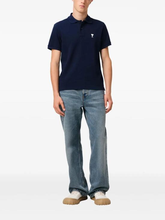  아미 폴로 티셔츠 E25HPL060760 midnight blue - AMI