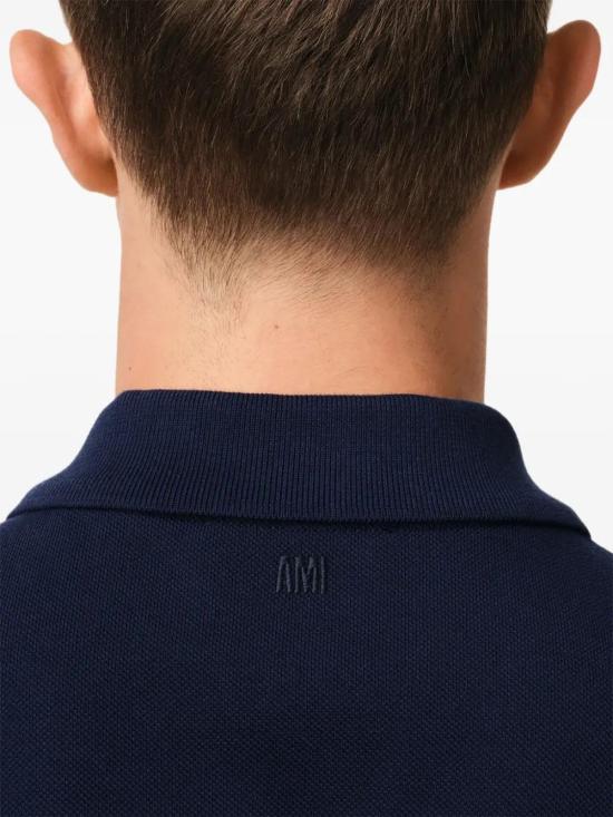  아미 폴로 티셔츠 E25HPL060760 midnight blue - AMI