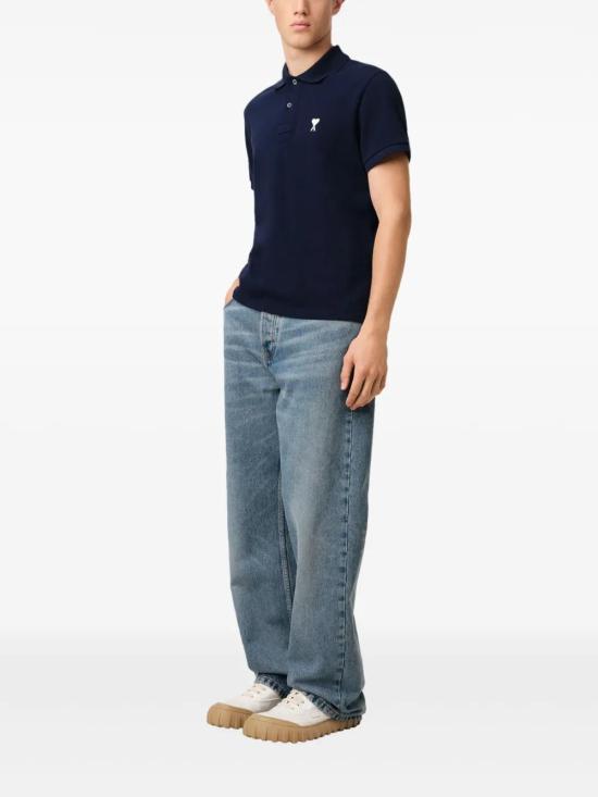  아미 폴로 티셔츠 E25HPL060760 midnight blue - AMI