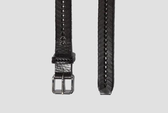 25SS 르메르 가죽 벨트 브레이디드  30 - 식물성 가죽 AC1211 LL0055 다크 브라운 - LEMAIRE