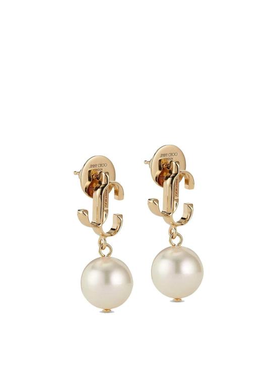 26SS 지미추 이어링 JCPEARLEARRINGDXQGOLDWHITE Gold - JIMMY CHOO