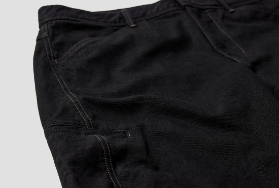 25SS 르메르 스트레이트 팬츠 트위스트 작업복 팬츠 - 헤비 블랙 데님 PA1102 LD1031 블랙 - LEMAIRE