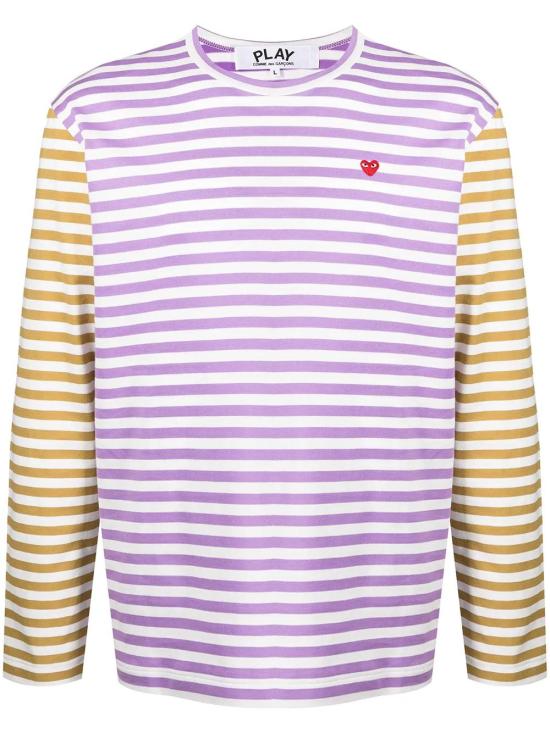  꼼데가르송 긴팔 티셔츠 P1T318 purple olive