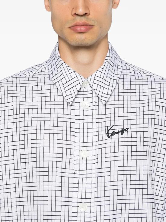  겐조 긴팔 셔츠 FE65CH5109JD white - KENZO